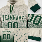 Custom Stitched Cream Green Fade Fashion Sports Pullover Sweatshirt Hoodie detail