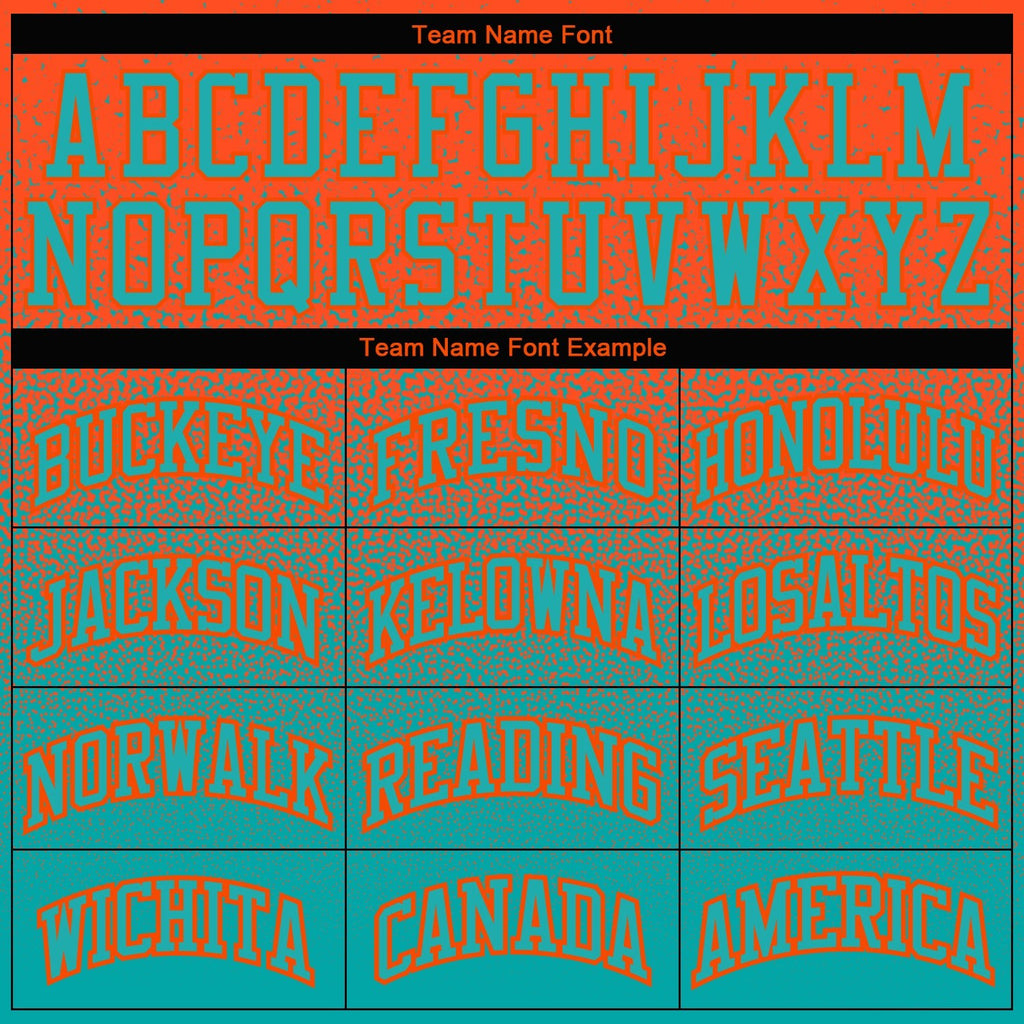 Custom Stitched Orange Aqua Fade Fashion Sports Pullover Sweatshirt Hoodie photo 2