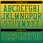 Custom Stitched Gold Kelly Green Fade Fashion Sports Pullover Sweatshirt Hoodie photo 3