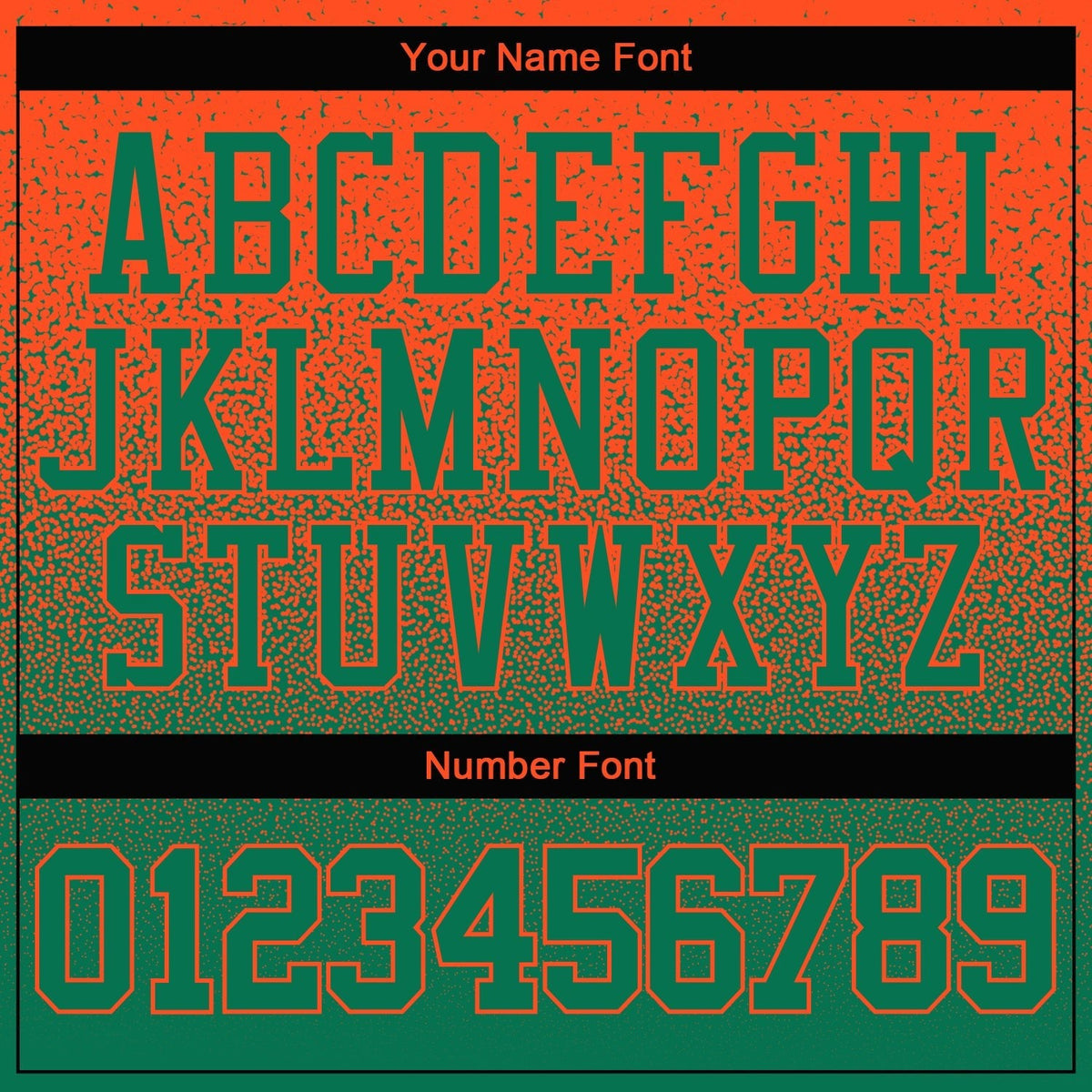 Custom Stitched Orange Kelly Green Fade Fashion Sports Pullover Sweatshirt Hoodie photo 3