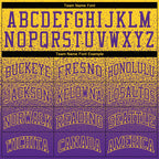 Custom Stitched Gold Purple Fade Fashion Sports Pullover Sweatshirt Hoodie photo 2