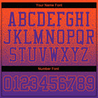 Custom Stitched Orange Purple Fade Fashion Sports Pullover Sweatshirt Hoodie photo 3