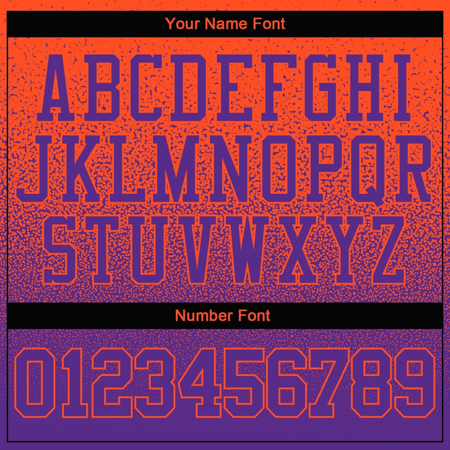 Custom Stitched Orange Purple Fade Fashion Sports Pullover Sweatshirt Hoodie photo 3