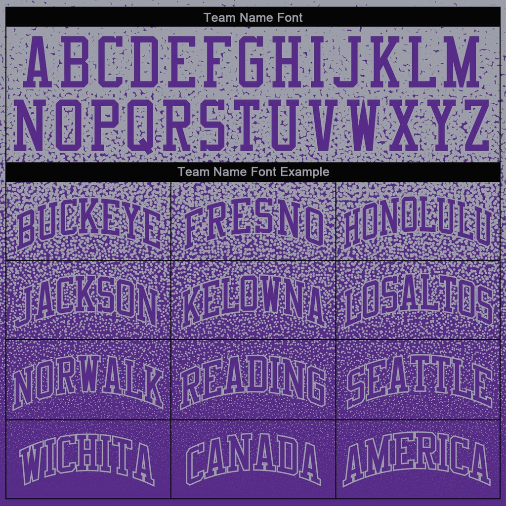 Custom Stitched Gray Purple Fade Fashion Sports Pullover Sweatshirt Hoodie photo 2