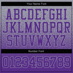 Custom Stitched Gray Purple Fade Fashion Sports Pullover Sweatshirt Hoodie photo 3