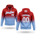 Custom Stitched Red White-Light Blue Fade Fashion Sports Pullover Sweatshirt Hoodie