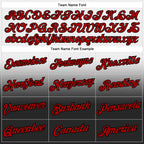 Custom Stitched White Red-Black Fade Fashion Sports Pullover Sweatshirt Hoodie photo 3