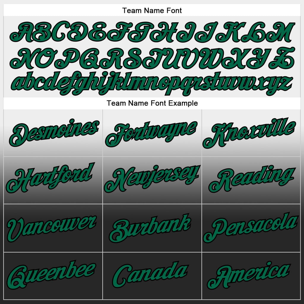 Custom Stitched White Kelly Green-Black Fade Fashion Sports Pullover Sweatshirt Hoodie photo 3