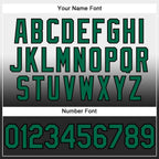 Custom Stitched White Kelly Green-Black Fade Fashion Sports Pullover Sweatshirt Hoodie photo 4