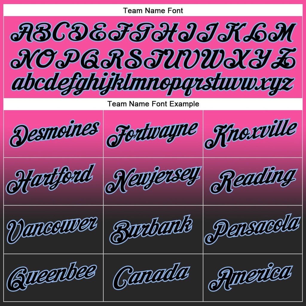 Custom Stitched Pink Black-Light Blue Fade Fashion Sports Pullover Sweatshirt Hoodie photo 3