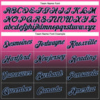 Custom Stitched Pink Black-Light Blue Fade Fashion Sports Pullover Sweatshirt Hoodie photo 3