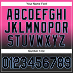Custom Stitched Pink Black-Light Blue Fade Fashion Sports Pullover Sweatshirt Hoodie photo 4