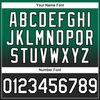 Custom Stitched Kelly Green White-Black Fade Fashion Sports Pullover Sweatshirt Hoodie photo 4