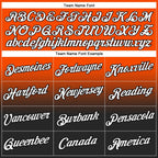 Custom Stitched Orange White-Black Fade Fashion Sports Pullover Sweatshirt Hoodie photo 3