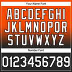 Custom Stitched Orange White-Black Fade Fashion Sports Pullover Sweatshirt Hoodie photo 4