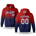 Custom Stitched Red White-Navy Fade Fashion Sports Pullover Sweatshirt Hoodie
