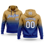 Custom Stitched Old Gold White-Royal Fade Fashion Sports Pullover Sweatshirt Hoodie