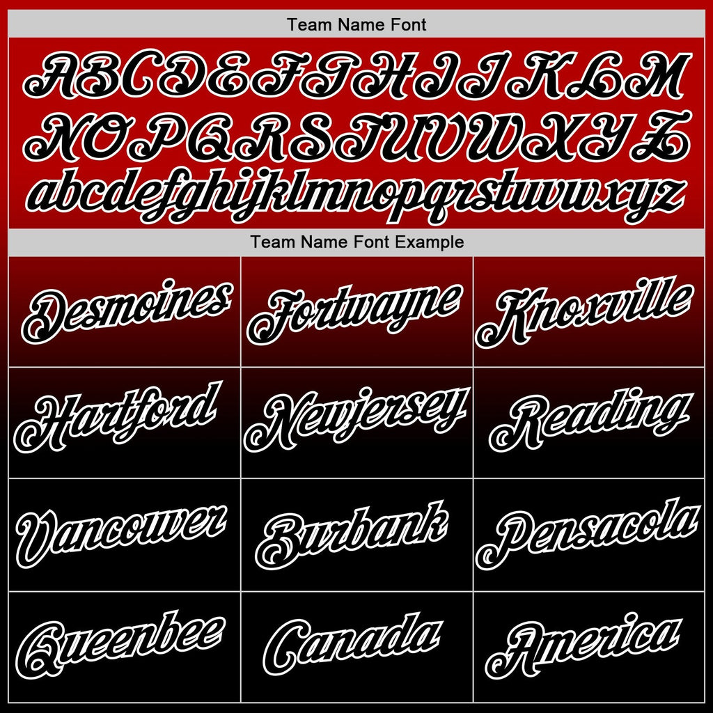 Custom Red Black-White Fade Fashion Performance T-Shirt photo 4