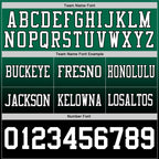 Custom Kelly Green White-Black Authentic Fade Fashion Football Jersey photo 3