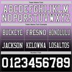 Custom Light Purple White-Black Authentic Fade Fashion Football Jersey photo 3