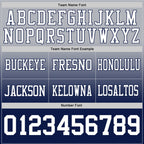 Custom Gray White-Navy Authentic Fade Fashion Football Jersey photo 3