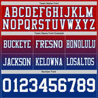 Custom Red White-Royal Authentic Fade Fashion Football Jersey photo 3