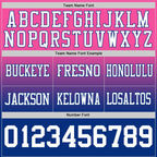 Custom Pink White-Royal Authentic Fade Fashion Football Jersey photo 3