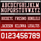 Custom Black White-Red Authentic Fade Fashion Football Jersey photo 3