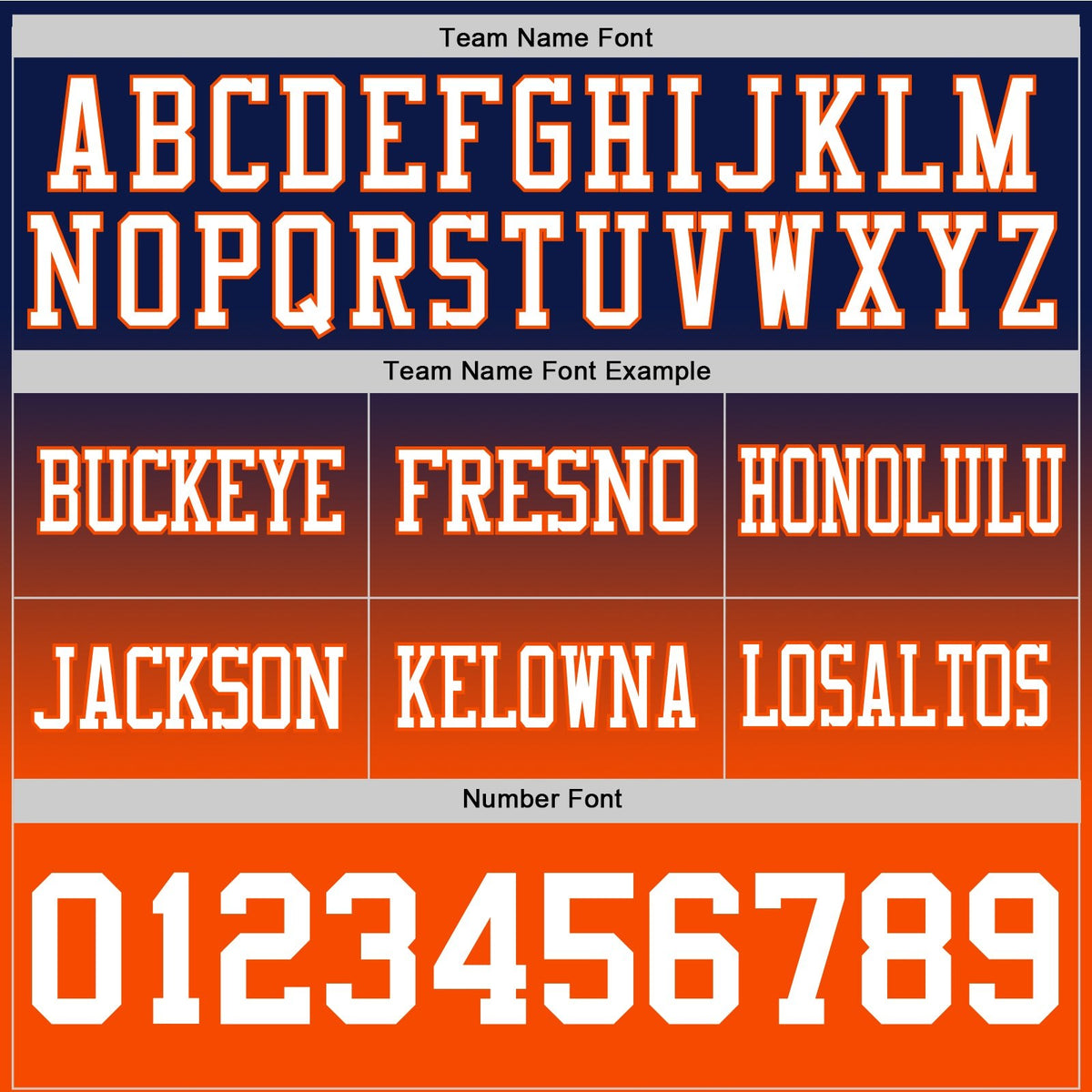 Custom Navy White-Orange Authentic Fade Fashion Football Jersey photo 3