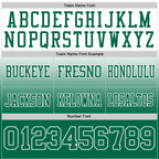Custom White Kelly Green Authentic Fade Fashion Football Jersey photo 3