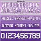 Custom Light Purple White-Purple Authentic Fade Fashion Football Jersey photo 3