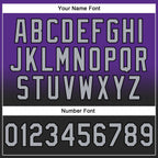 Custom Stitched Purple Gray-Black Fade Fashion Sports Pullover Sweatshirt Hoodie photo 4