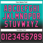 Custom Stitched Aqua Pink-Black Fade Fashion Sports Pullover Sweatshirt Hoodie photo 3