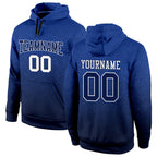 Custom Stitched Royal Navy-White Fade Fashion Sports Pullover Sweatshirt Hoodie