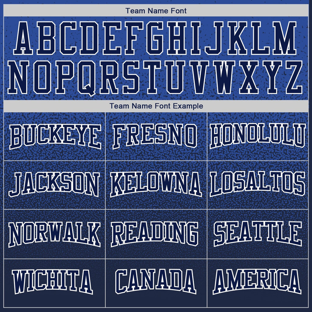 Custom Stitched Royal Navy-White Fade Fashion Sports Pullover Sweatshirt Hoodie photo 2