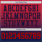 Custom Stitched Navy Red Fade Fashion Sports Pullover Sweatshirt Hoodie photo 3