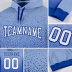 Custom Stitched Light Blue White-Royal Fade Fashion Sports Pullover Sweatshirt Hoodie detail