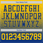 Custom Stitched Royal Gold Fade Fashion Sports Pullover Sweatshirt Hoodie photo 3