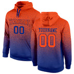 Custom Stitched Royal Orange Fade Fashion Sports Pullover Sweatshirt Hoodie