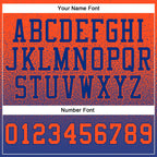 Custom Stitched Royal Orange Fade Fashion Sports Pullover Sweatshirt Hoodie photo 3