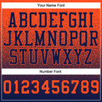Custom Stitched Navy Orange Fade Fashion Sports Pullover Sweatshirt Hoodie photo 3