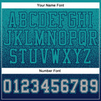 Custom Stitched Aqua Gray-Navy Fade Fashion Sports Pullover Sweatshirt Hoodie photo 3