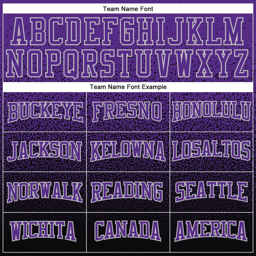 Custom Stitched Black Purple-Gray Fade Fashion Sports Pullover Sweatshirt Hoodie photo 2