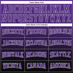 Custom Stitched Black Purple-Gray Fade Fashion Sports Pullover Sweatshirt Hoodie photo 2