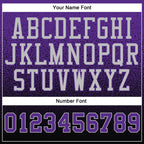 Custom Stitched Black Purple-Gray Fade Fashion Sports Pullover Sweatshirt Hoodie photo 3