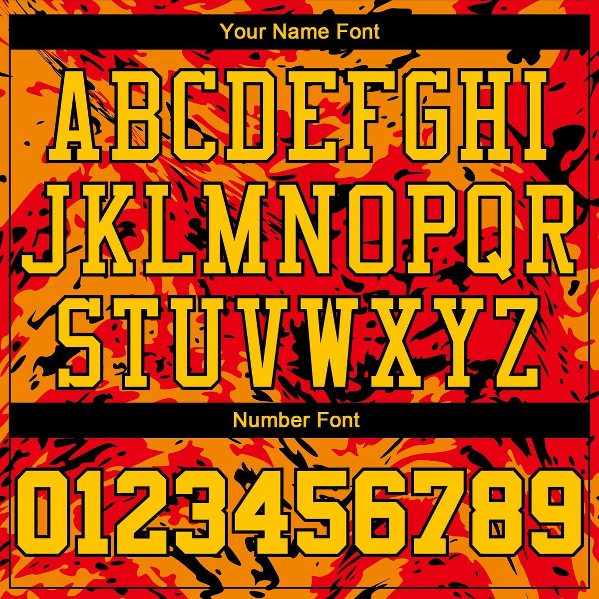 Custom Figure Gold-Orange Round Neck Sublimation Basketball Uniform Jersey photo 3