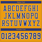 Custom Gold Royal-White Mesh Authentic Football Jersey photo 4
