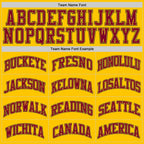 Custom Gold Maroon-Black Authentic Throwback Basketball Jersey photo 3