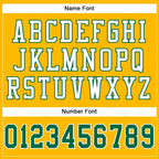 Custom Gold Kelly Green-White Mesh Authentic Football Jersey photo 3