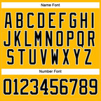 Custom Gold Black-White Hockey Lace Neck Jersey photo 4